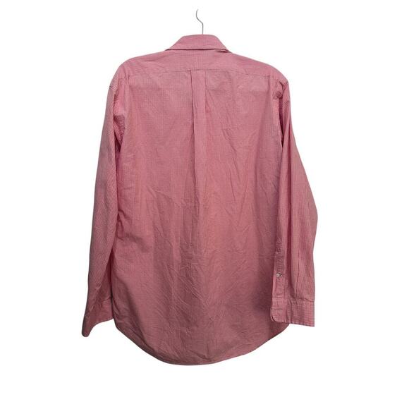 Polo Ralph Lauren Men's Red & White Checked Button Front Shirt Size Medium - Picture 3 of 4